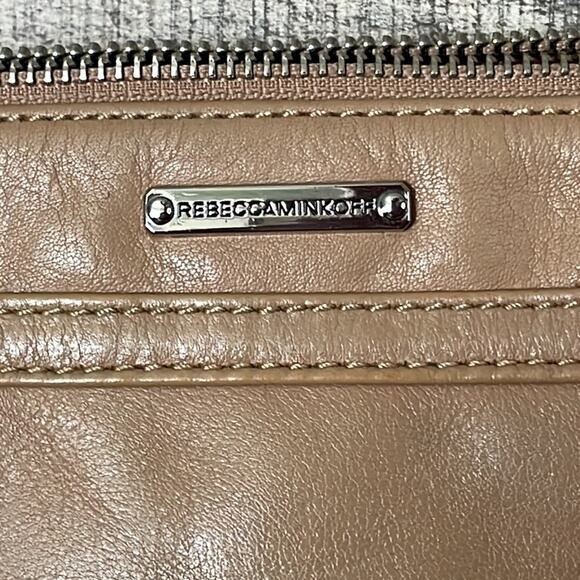 Rebecca Minkoff Mini Mac Crossbody Bag Purse Tan Leather Chain Strap - Picture 8 of 13